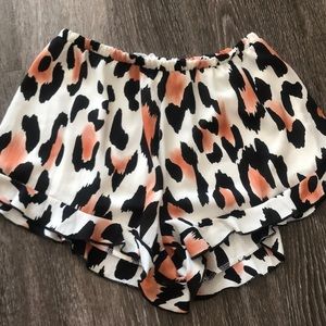 Cheetah print shorts